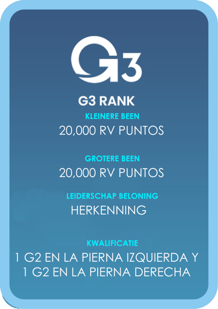 G3 GOGLOBAL rangen en compensaties g3 gaan wereldwijd netwerk op meerdere niveaus